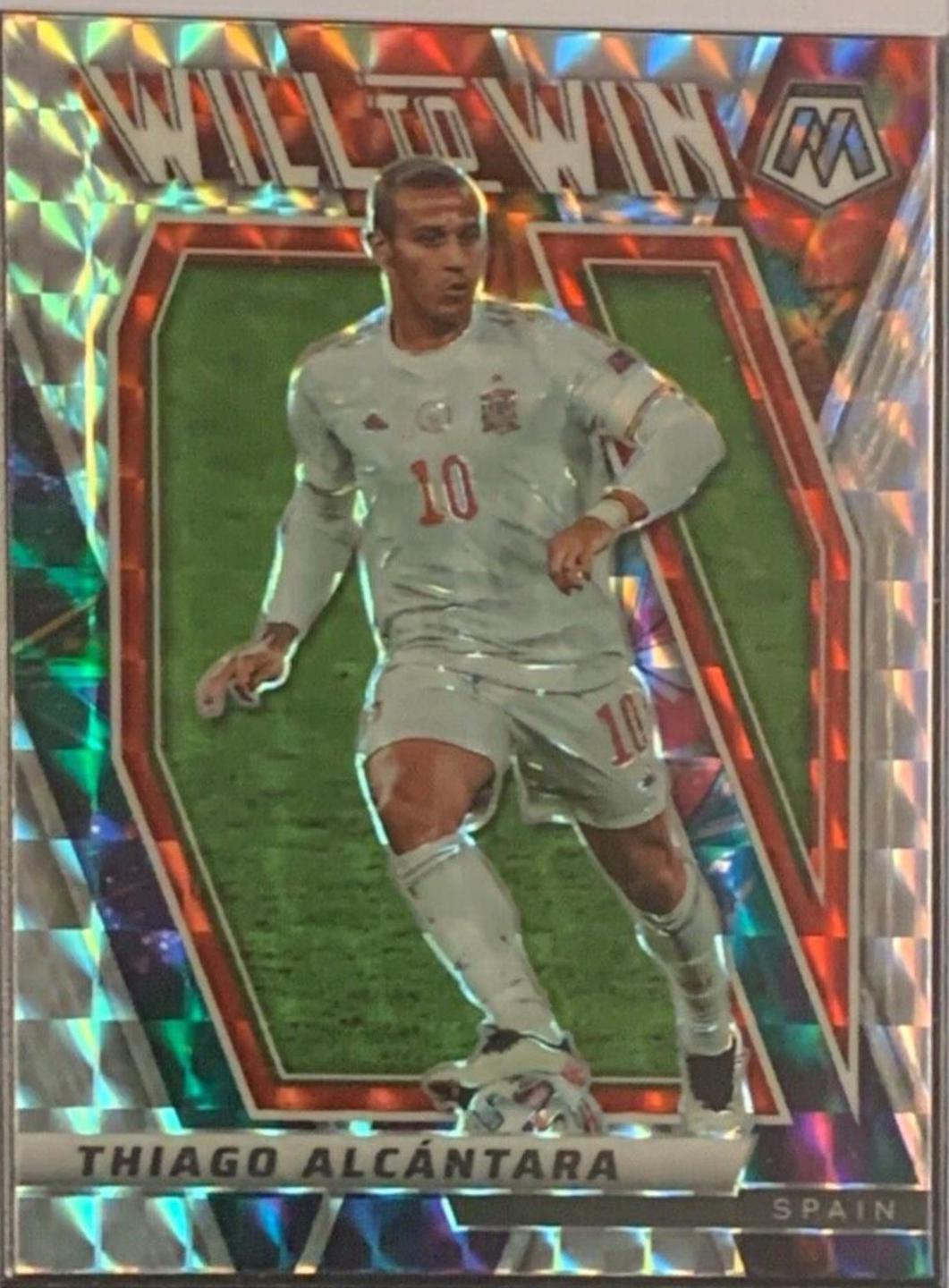 Thiago Alcantara #20 Soccer Cards 2021 Panini Mosaic Road to FIFA World Cup Will to Win