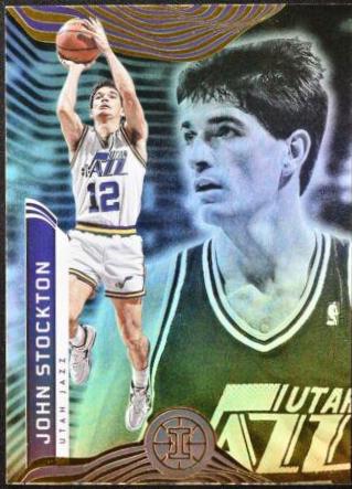 John Stockton #139 Basketball Cards 2021 Panini Illusions