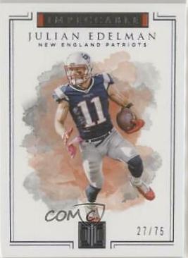 Julian Edelman #6 Football Cards 2017 Panini Impeccable