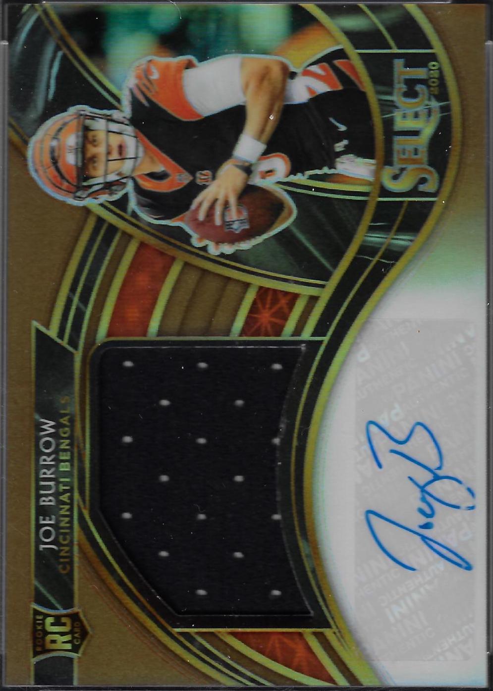 Joe Burrow #JBM-JB Football Cards 2021 Panini Black Jet Materals