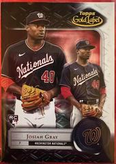 Josiah Gray [Class 3] #80 Baseball Cards 2022 Topps Gold Label Prices