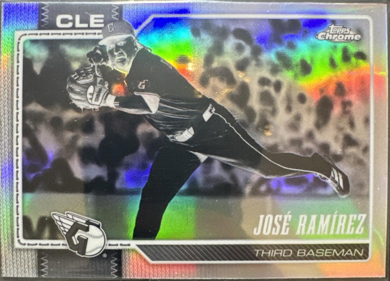 Jose Ramirez [Negative Refractor] (2026 Topps Chrome)
