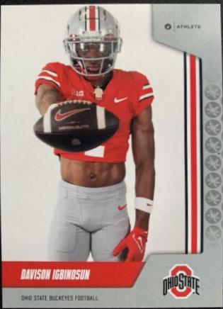 Davison Igbinosun #27 Football Cards 2023 ONIT Athlete Ohio State Buckeyes
