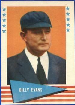 Billy Evans #22 Baseball Cards 1961 Fleer