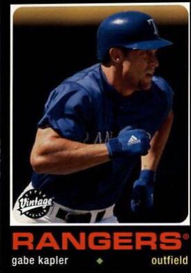Gabe Kapler #66 Baseball Cards 2002 Upper Deck Vintage