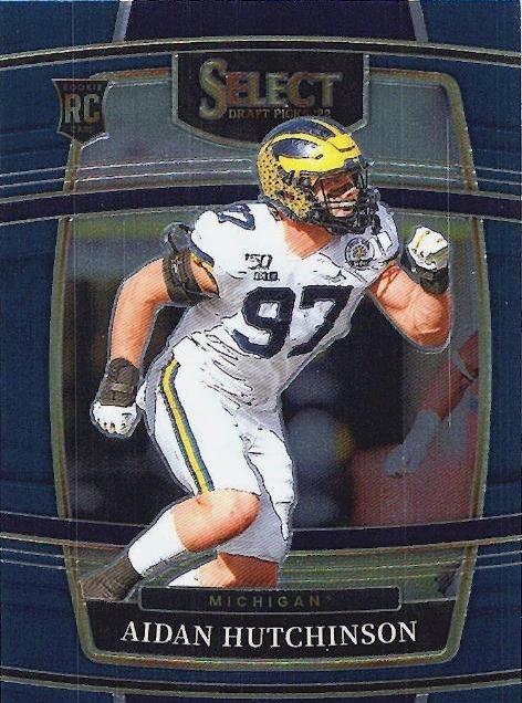 Aidan Hutchinson #33 Football Cards 2022 Panini Select Draft Picks