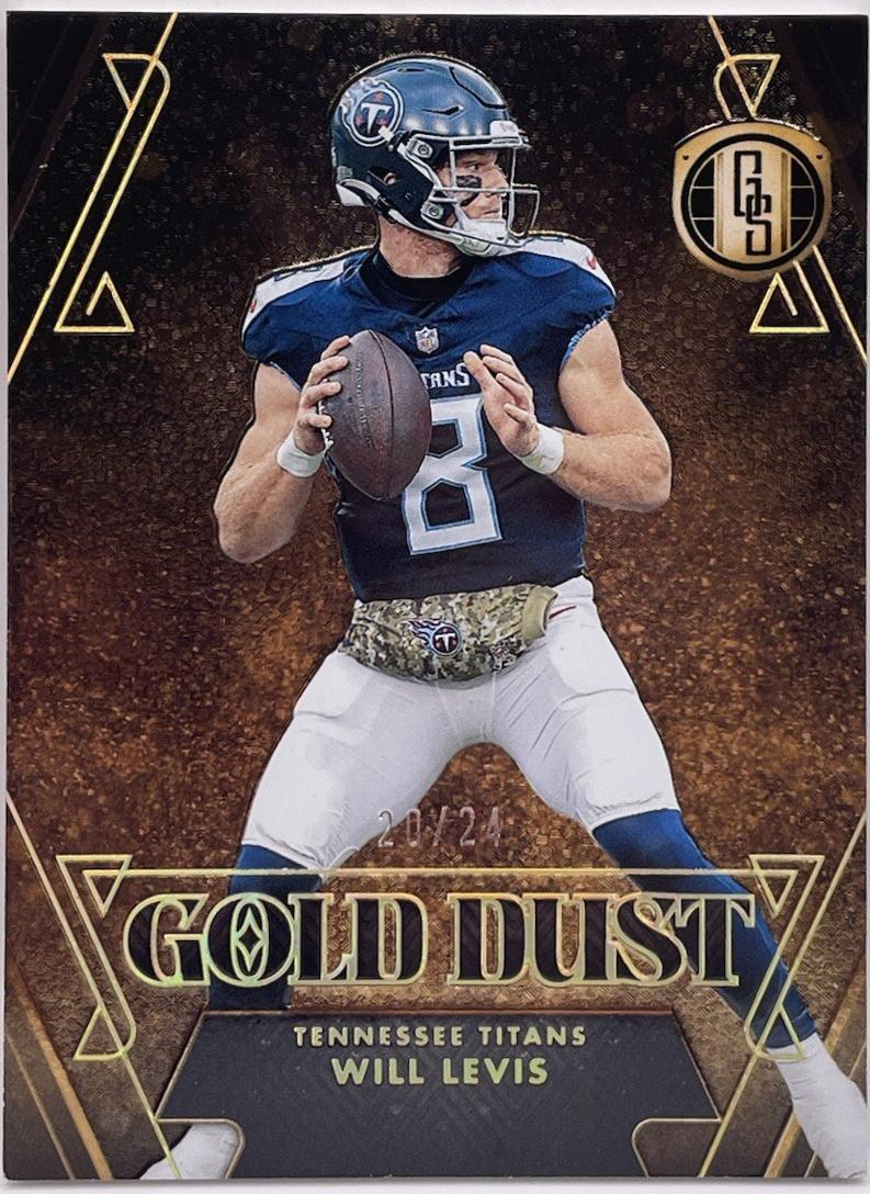 Will Levis #20 Football Cards 2024 Panini Gold Standard Gold Dust