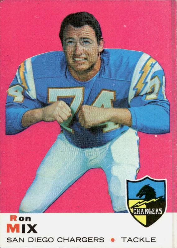 Ron Mix #99 Football Cards 1969 Topps