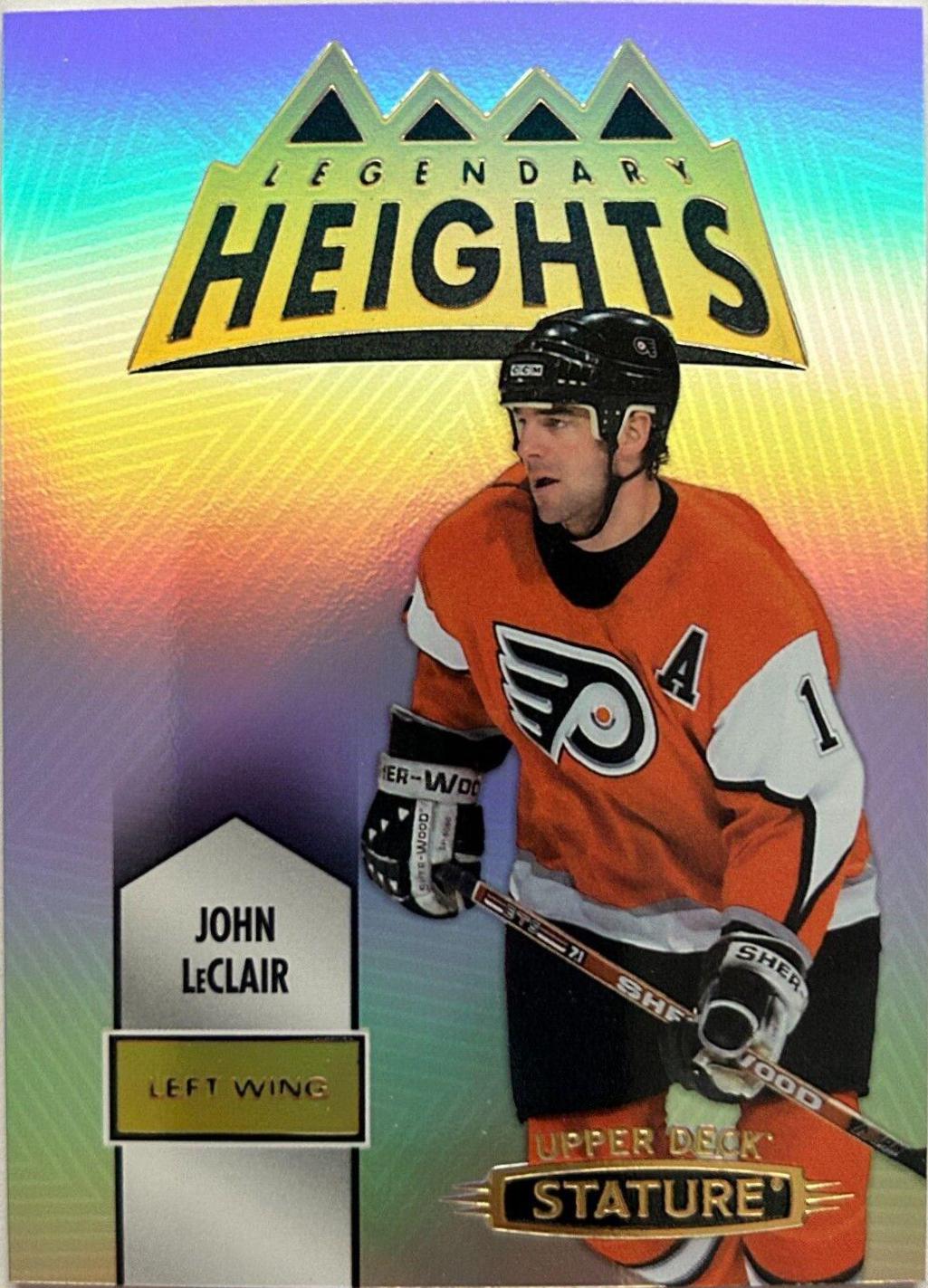 John LeClair #LH-13 Hockey Cards 2021 Upper Deck Stature Legendary Heights