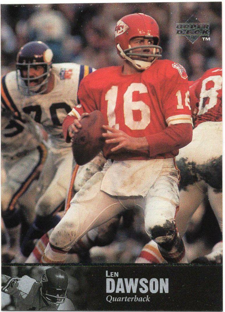 Len Dawson #20 Football Cards 1997 Upper Deck Legends