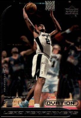 Tim Duncan #LP1 Basketball Cards 1999 Upper Deck Ovation Lead Performers