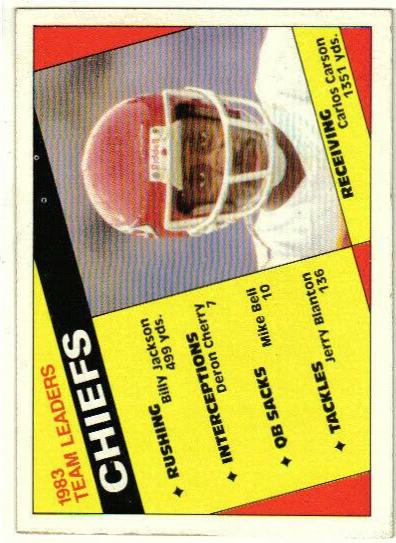 Chiefs Team Leaders: Carlos Carson #84