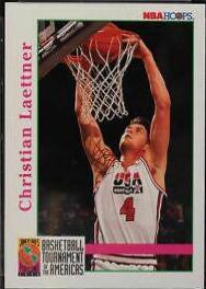 Christian Laettner USA #342 Basketball Cards 1992 Hoops