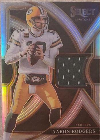 Aaron Rodgers #SS-10 Football Cards 2022 Panini Select Swatches Prizm
