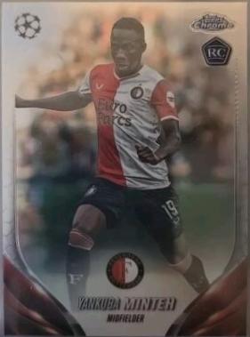 Yankuba Minteh #165 Soccer Cards 2023 Topps Chrome UEFA Club
