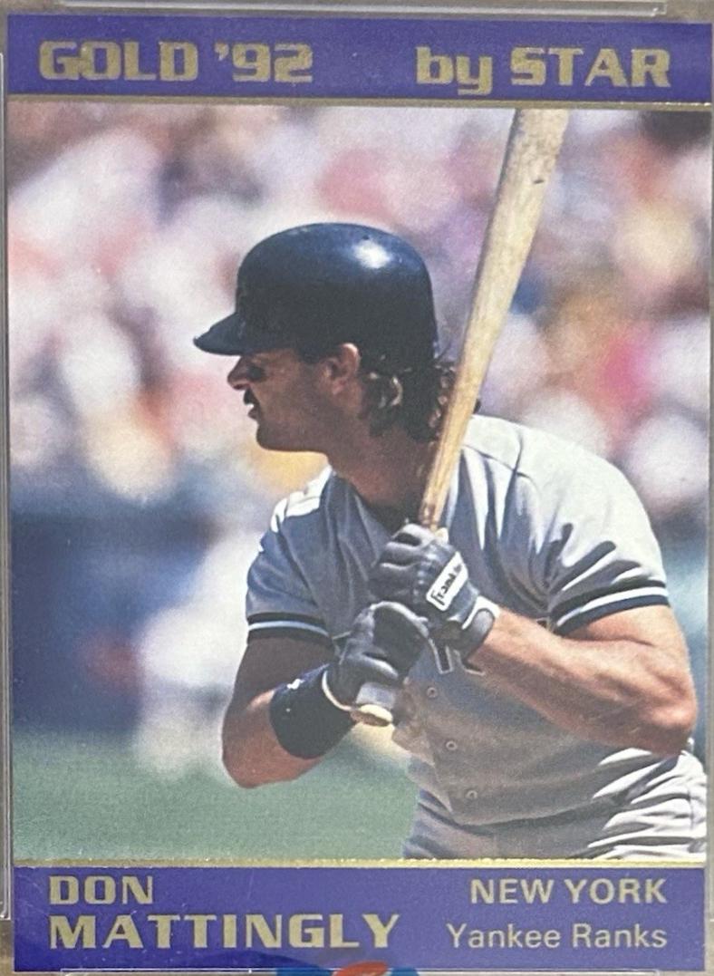 Don Mattingly #8 Baseball Cards 1992 Star Gold Edition