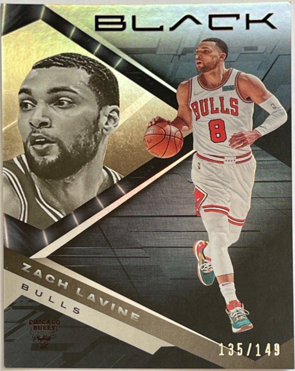 Zach LaVine #5 Basketball Cards 2021 Panini Black