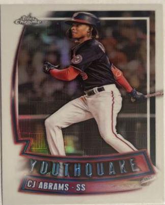 CJ Abrams #YQ-13 Baseball Cards 2023 Topps Chrome Youthquake