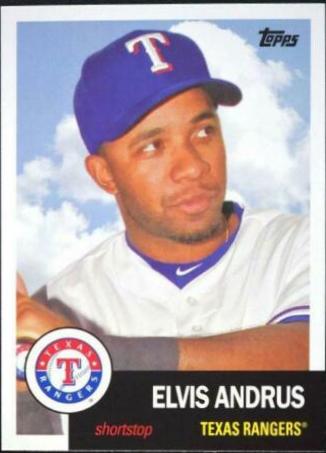 Elvis Andrus #17 Baseball Cards 2016 Topps Archives