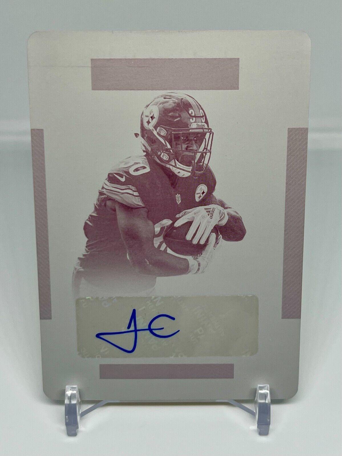 James Conner Football Cards 2018 National Treasures Signatures