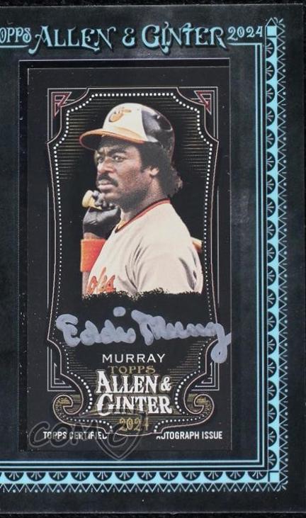 Eddie Murray #MA-EMU 2024 Topps Allen & Ginter X Framed Mini Baseball Autographs