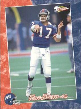 Dave Brown #44 Football Cards 1993 Pacific
