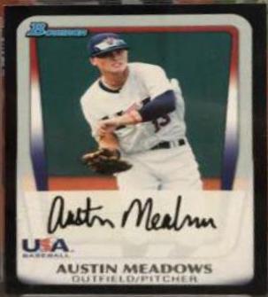 Austin Meadows #100 Baseball Cards 2011 Bowman Draft Prospects