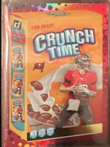 Tom Brady #CT-1 Football Cards 2022 Panini Donruss Crunch Time