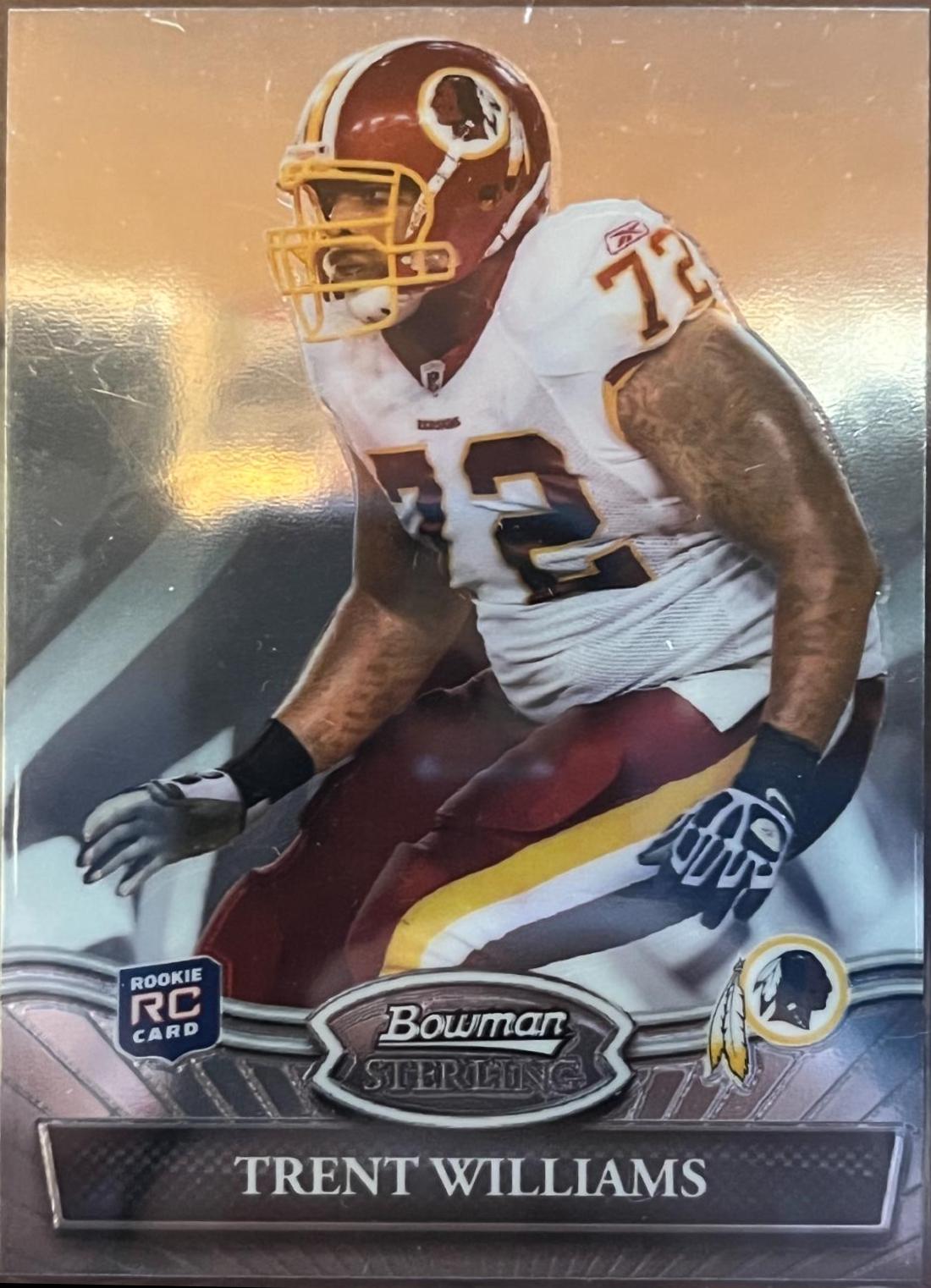 Trent Williams #18 Football Cards 2010 Bowman Sterling