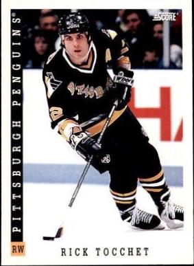 rick tocchet #340 Hockey Cards 1993 Score