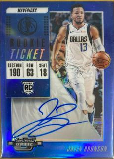 Jalen Brunson White Jersey Autograph Blue