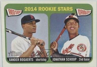 Jonathan Schoop, Xander Bogaerts #49 Baseball Cards 2014 Topps Heritage