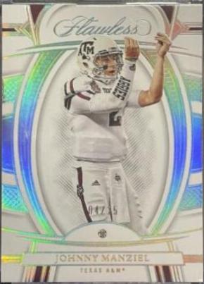 Johnny Manziel #2 Football Cards 2023 Panini Flawless Collegiate