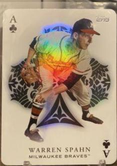 Warren Spahn #AA-61 Baseball Cards 2023 Topps Update All Aces