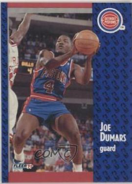 Joe Dumars #59 Basketball Cards 1991 Fleer