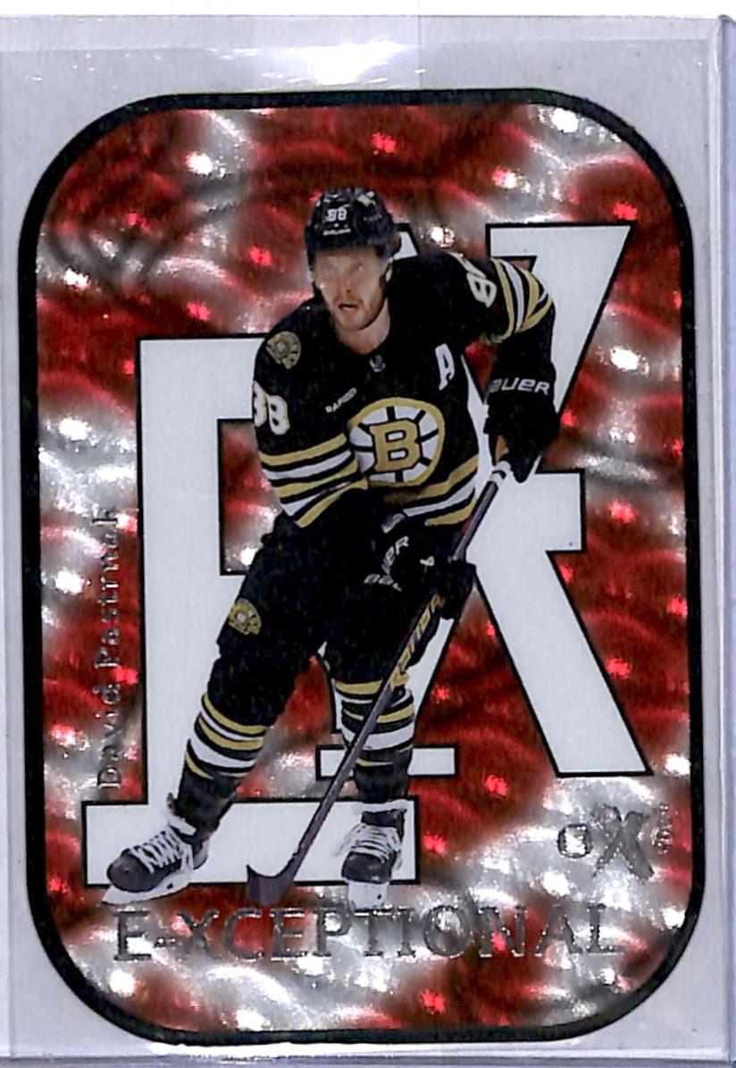 David Pastrnak #8 Hockey Cards 2023 SkyBox E-X 2000 E-Xceptional