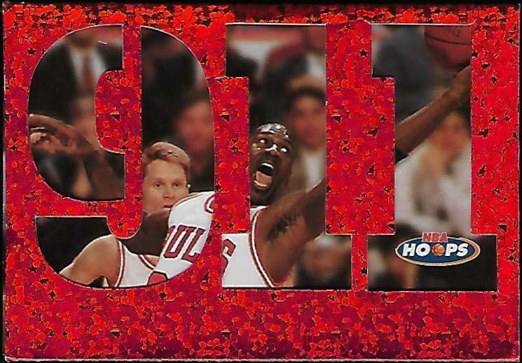 Michael Jordan #N1 Basketball Cards 1997 Hoops 911