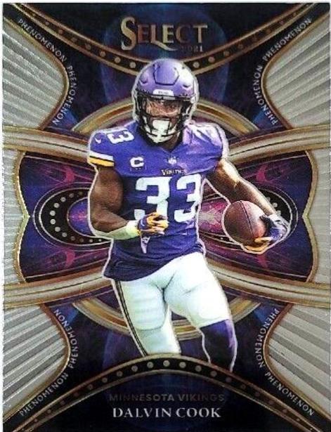 Dalvin Cook #PHE-15 Football Cards 2021 Panini Select Phenomenon