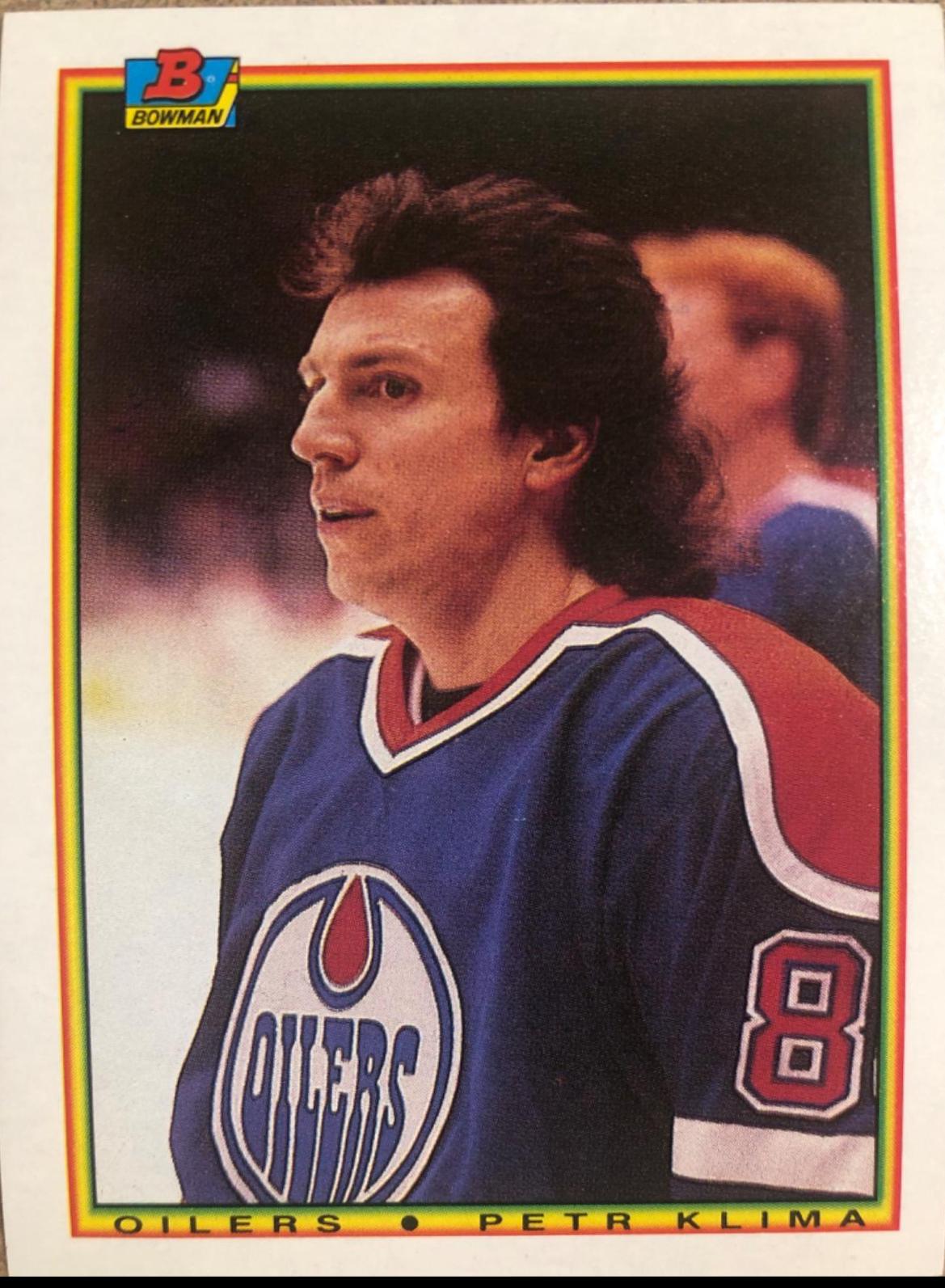 Petr Klima #197 Hockey Cards 1990 Bowman
