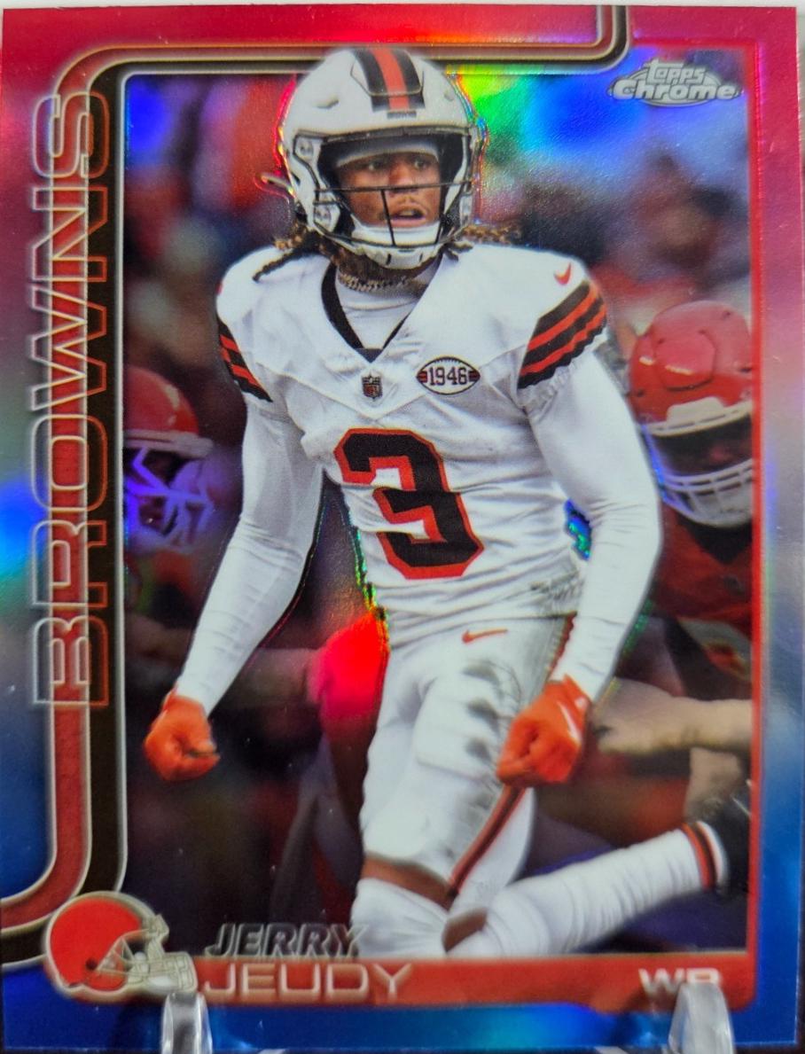 Jerry Jeudy [Red White Blue Refractor] #68 Prices | 2025 Topps