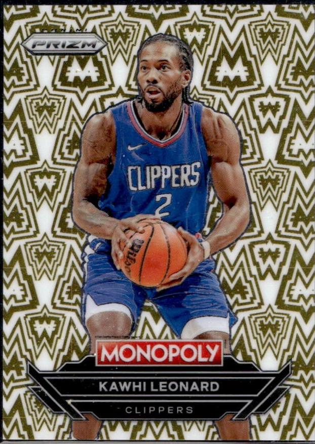 Kawhi Leonard #W4 Basketball Cards 2024 Panini Prizm Monopoly Millionaire White