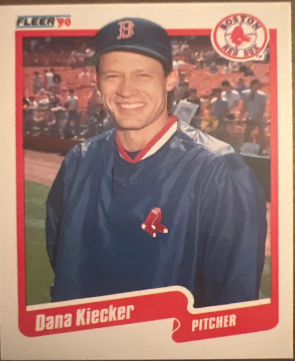 Dana Kiecker #U-72 Baseball Cards 1990 Fleer Update