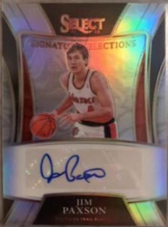Jim Paxson Basketball Cards 2021 Panini Select Signature Selections