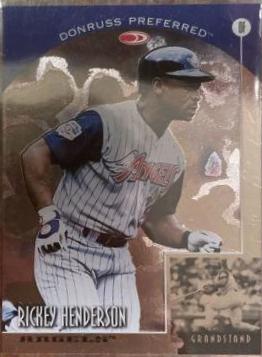Rickey Henderson #45 Baseball Cards 1998 Donruss Preferred