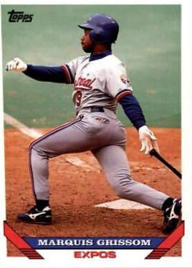 Marquis Grissom #15 Baseball Cards 1993 Topps