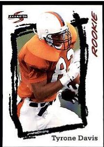 Tyrone Davis #270 Football Cards 1995 Panini Score
