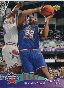 Shaquille O'Neal #4 Basketball Cards 1992 Upper Deck International