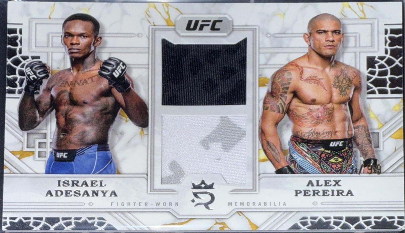 Alex Pereira / Israel Adesanya #PSP-10 Ufc Cards 2024 Topps Royalty UFC Prodigious Pairing