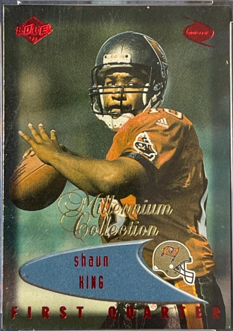 Shaun king millennium red #141 Football Cards 1999 Collector's Edge Odyssey