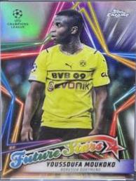 Youssoufa Moukoko #FS-4 Soccer Cards 2021 Topps Chrome UEFA Champions League Future Stars